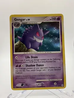 Pokemon TCG Gengar LV.39 27/130 Diamond and Pearl Regular Rare Card LP - Image 1