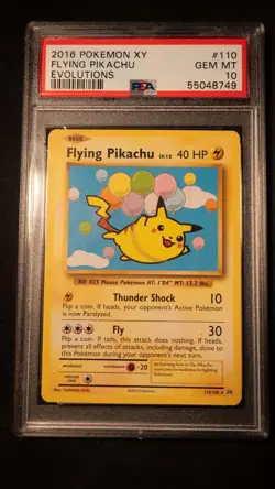 PSA 10 Flying Pikachu 110/108 XY Evolutions 2016 Pokemon Card GEM MT - Image 1