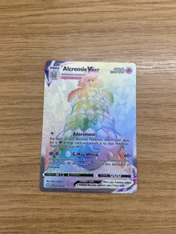 Pokemon Alcremie VMAX TCG Shining Fates Holo Card 073/072 Secret - Image 1
