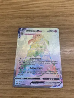 Pokemon Alcremie VMAX TCG Shining Fates Holo Card 073/072 Secret - Image 3