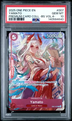 2025 ONE PIECE PREM CARD COLL -BEST SELECTION VOL.4 - #007 YAMATO PSA 10 - Image 1
