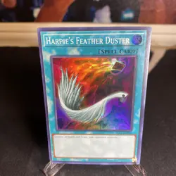 Harpie's Feather Duster Super Rare 1st Edition Mint YuGiOh Card EGS1-EN022 MINT - Image 1