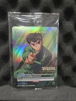 Union Arena TCG Release Event Winner Card Yusuke Urameshi Foil English YYH-1-036 - Image 1