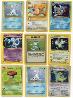 Pokemon 9 Card Lot #8 - Japanese & English - Modern-WOTC Vintage -HP/NM - Image 1