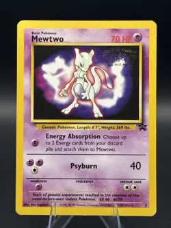 Pokemon TCG Black Star Mewtwo #3 WB Promo Card - Image 1