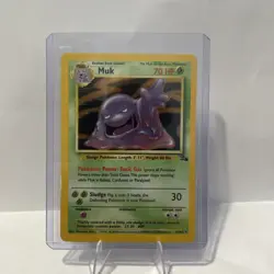Pokemon Muk TCG Fossil Card 13/62 Holo Unlimited Rare LP Condition - Image 1