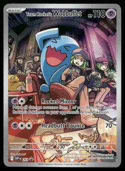 Team Rocket's Wobbuffet Promo Psychic 203 2023 SV: Scarlet & Violet Promo Cards - Image 1