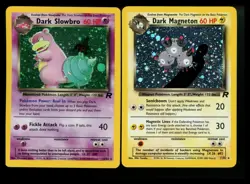 Dark Slowbro 12/82 Magneton 11/82 Team Rocket 2000 Vintage Pokemon Card Lot WOTC - Image 1