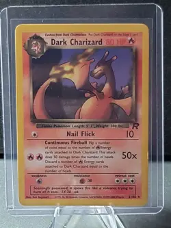 Pokemon Card Dark Charizard 21/82 Team Rocket Regular Rare Collection LP/NM - Image 1