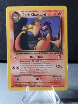 Pokemon Card Dark Charizard 21/82 Team Rocket Regular Rare Collection LP/NM - Image 3