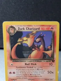 Pokemon Card Dark Charizard 21/82 Team Rocket Regular Rare Collection LP/NM - Image 4