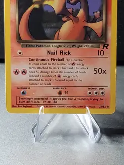 Pokemon Card Dark Charizard 21/82 Team Rocket Regular Rare Collection LP/NM - Image 5