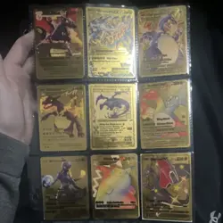 Pokemon Gold Metal Cards Lot - Pikachu Charizard Reshiram Yveltal Mewtwo English - Image 2