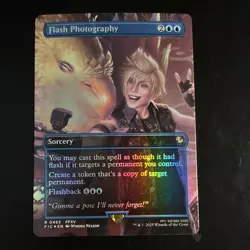 Magic: The Gathering Flash Photography FFXIV Sorcery Foil Holo Rare Blue Card - Image 1