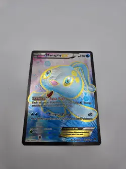 Pokemon TCG Manaphy EX XY Breakpoint Holo Full Art Ultra Rare Card 116/122 - Image 1