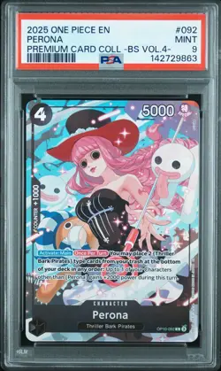 2025 ONE PIECE PREMIUM CARD COLLECTION -BEST SELECTION VOL.4 - #092 PERONA PSA 9 - Image 1
