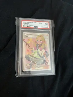 Pokemon Mina TCG Lost Thunder Holo Full Art Ultra Rare Card 211/214 PSA 9 (MINT) - Image 3