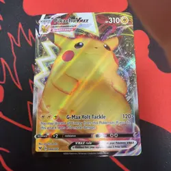 Pokemon Card Pikachu VMAX 044/185 Vivid Voltage Full Art Rare Near Mint - Image 1