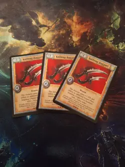 Nothrog Daggers x 3 | Warlord Saga of the Storm CCG | Staple Cards - Image 1