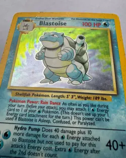 Blastoise Holo Rare - Base Set 002/102 - Vintage Pokemon Card - HP - Image 2