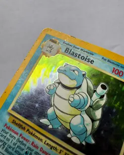 Blastoise Holo Rare - Base Set 002/102 - Vintage Pokemon Card - HP - Image 3