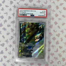 Pokemon TCG Psyduck Scarlet & Violet Holo Illustration Card 175/165 PSA 10 - Image 1