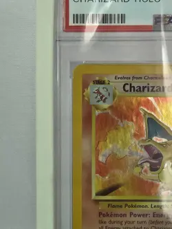 Pokemon 1999 Base Set Charizard Holo Rare #4/102 PSA 7 English TCG Card W/case - Image 3