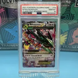 Pokemon TCG M Rayquaza EX Celebrations Card 76/108 PSA 10 - Image 1