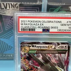 Pokemon TCG M Rayquaza EX Celebrations Card 76/108 PSA 10 - Image 3