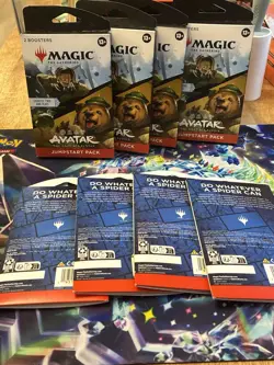 Magic The Gathering Lot Avatar Jumpstart Booster x4 + Spider Man Play Booster x4 - Image 2