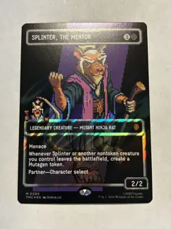 Splinter, the Mentor (0089) (Borderless) (Surge Foil) Commander: TMNT - Image 1