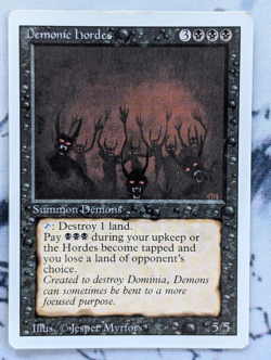 MTG - Demonic Hordes - Revised - MP/LP - Image 1