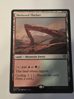 Sheltered Thicket MTG Commander: Lorwyn Eclipsed 167 R NM - Image 1