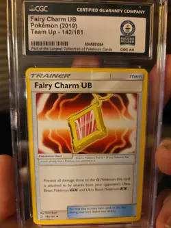 2019 Pokemon Team Up Fairy Charm Trainer -142/181- CGC WORLD RECORD HOLDER 1/1 - Image 1