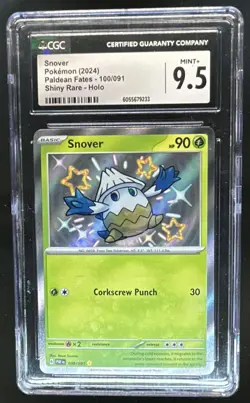 2024 Pokemon Paldean Fates Snover #100/091 CGC 9.5 - Image 1
