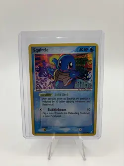 Pokemon TCG EX Crystal Guardians 2006 Squirtle #64 Reverse Holo Stamped LP/MP - Image 1