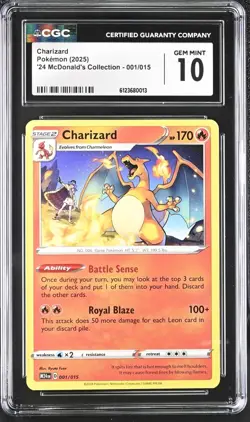2025 POKEMON M24 EN-MCDONALD'S COLLECTION 001 CHARIZARD - CGC 10 - Image 1