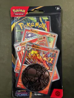Pokemon Mega Evo Phantasmal Flames Premium Checklane Blister [Blaziken] New - Image 1