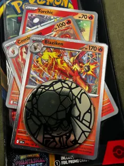 Pokemon Mega Evo Phantasmal Flames Premium Checklane Blister [Blaziken] New - Image 3