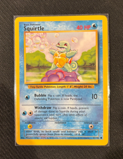 Squirtle 63/102 Pokemon Base Set Unlimited 1999 - Image 1
