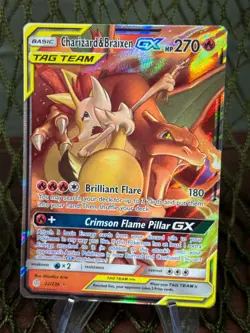 CHARIZARD & BRAIXEN GX 022/236 Tag Team ~ Pokemon TCG SM-Cosmic Eclipse - Image 1