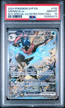 2024 Pokemon Black Star Promo Greninja Ex #132 PSA 10 Special Illus. Coll. - Image 1