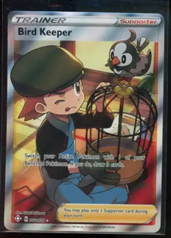 Pokemon Shining Fates Bird Keeper #66 Full Art Trainer Ultra Rare MINT - Image 1