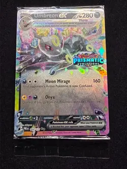 Pokemon Prismatic Evolutions Umbreon SEALED Stamped Surprise Box Promo 060/131 - Image 1