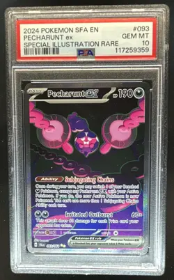 2024 Pokemon Shrouded Fable Pecharunt ex #093/064 PSA 10 - Image 1
