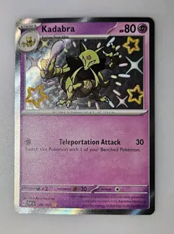 Shiny Kadabra 149/091 Paldean Fates SV Rare Holo NM Pokemon - Image 1