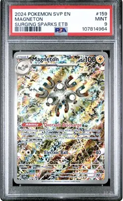 Pokemon Magneton 159 SV Scarlet & Violet Promo Holo Stamped PSA 9 2024 - Image 1