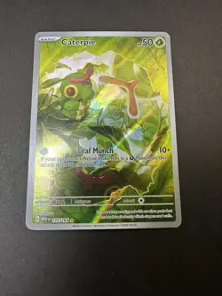 Caterpie 172/165 Pokemon TCG 151 Illustration Rare English NM - Image 1