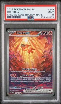 2023 POKEMON PAL EN-PALDEA EVOLVED SPECIAL ILLUSTRATION RARE CHI-YU EX PSA 9 - Image 1