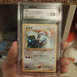 2000 Pokemon Japanese Gold Silver To A New World Holo Lugia #249 CGC 10 GEM MINT - Image 2